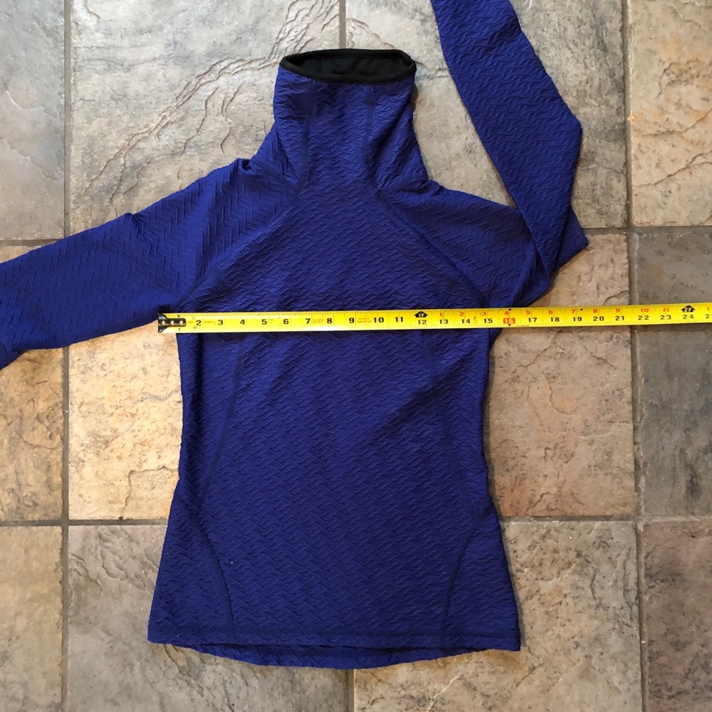 LUCY LEAN LOOK SATINY SOFT PULLOVER FUNNEL NECK W/THUMBHOLES - Picture 9 of 12